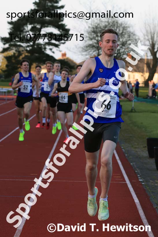 1500 metres, 2024 NEGP 1, Monkton Stadium, Jarrow. Photo: David T. Hewitson/Sports for All Pics